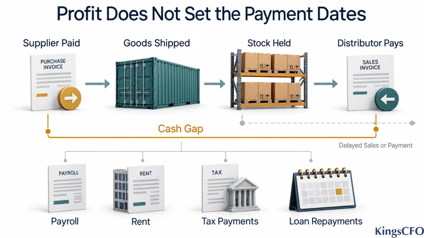 cash flow payment cycle a fractional cfo or full time cfo should model
