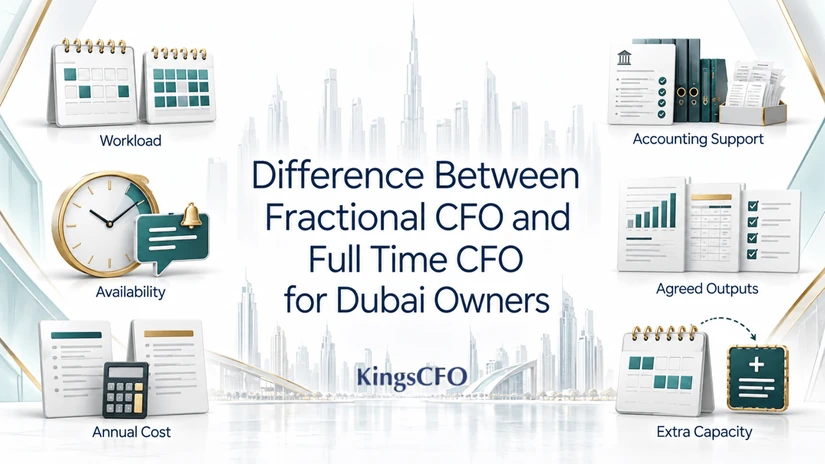 difference between fractional cfo and full time cfo for dubai business owners