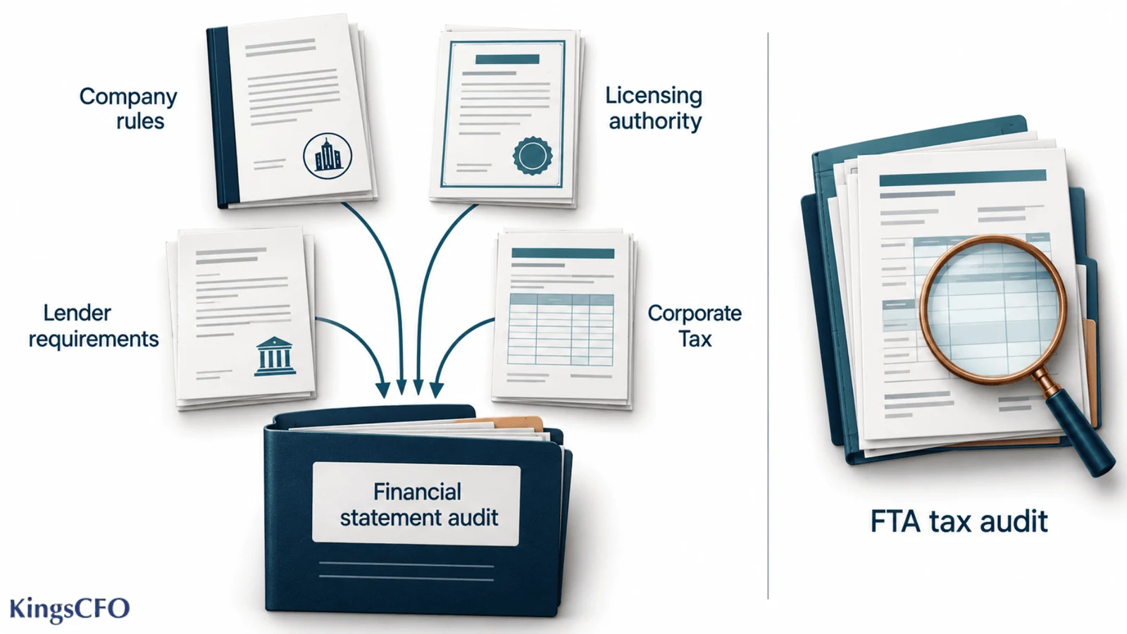 Financial statement audit requirements from company rules lenders and Corporate Tax