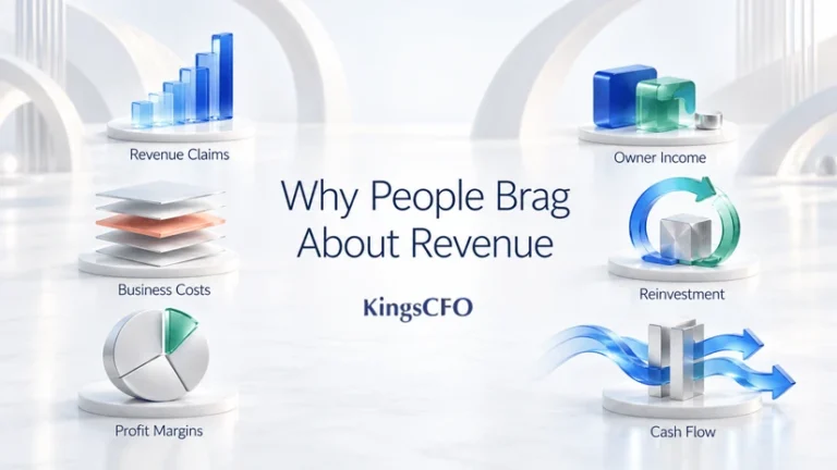 revenue vs profit icons for revenue claims business costs profit margins and cash flow
